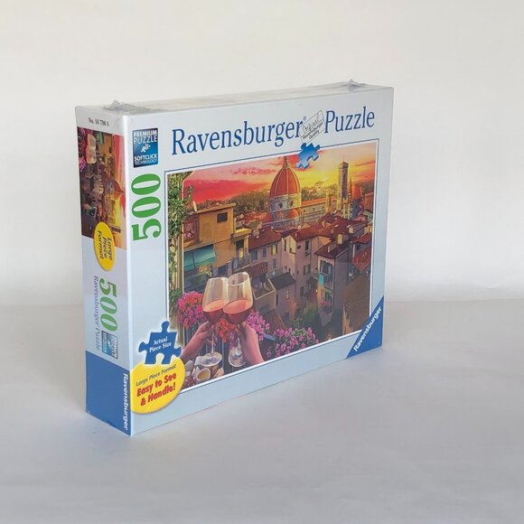 New sealed Ravensburger 500 pcs Large Format Puzzle-Cozy Wine Terrace - Picture 10 of 14